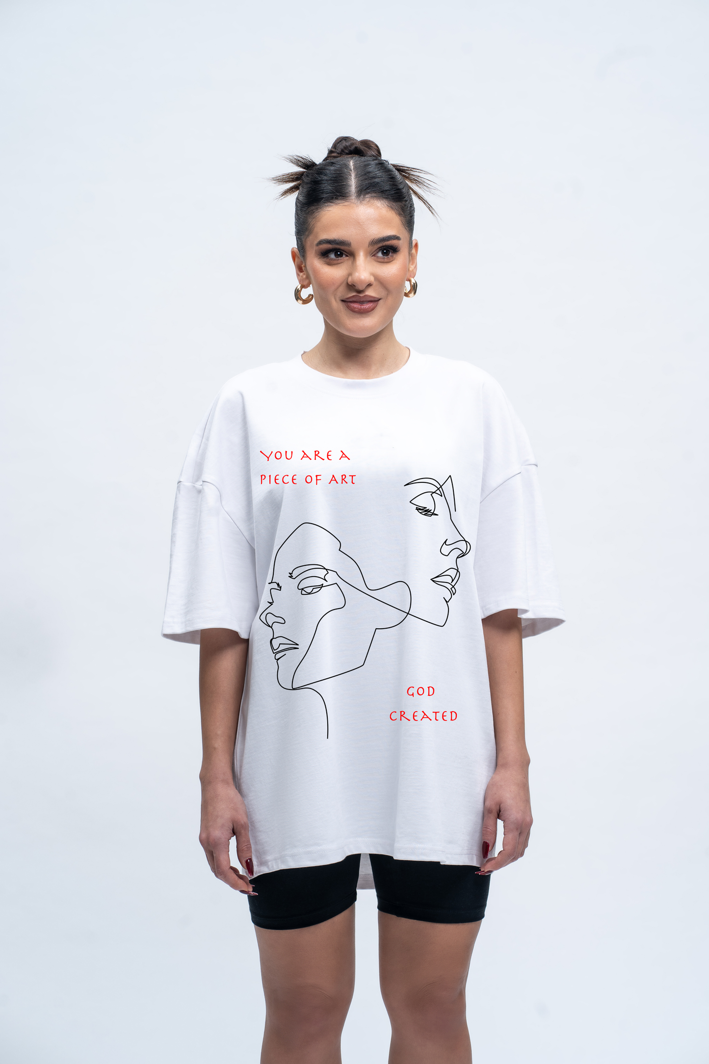 Oversized T-Shirt Piece of Art Sahar Fashion