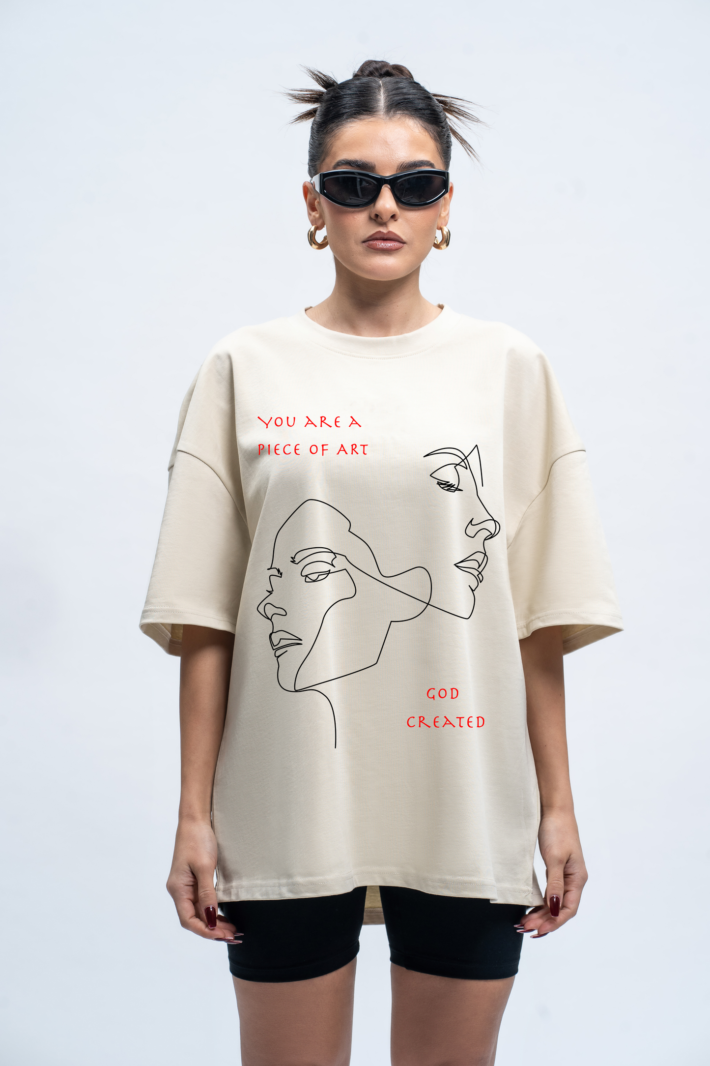 Oversized T-Shirt Piece of Art Sahar Fashion