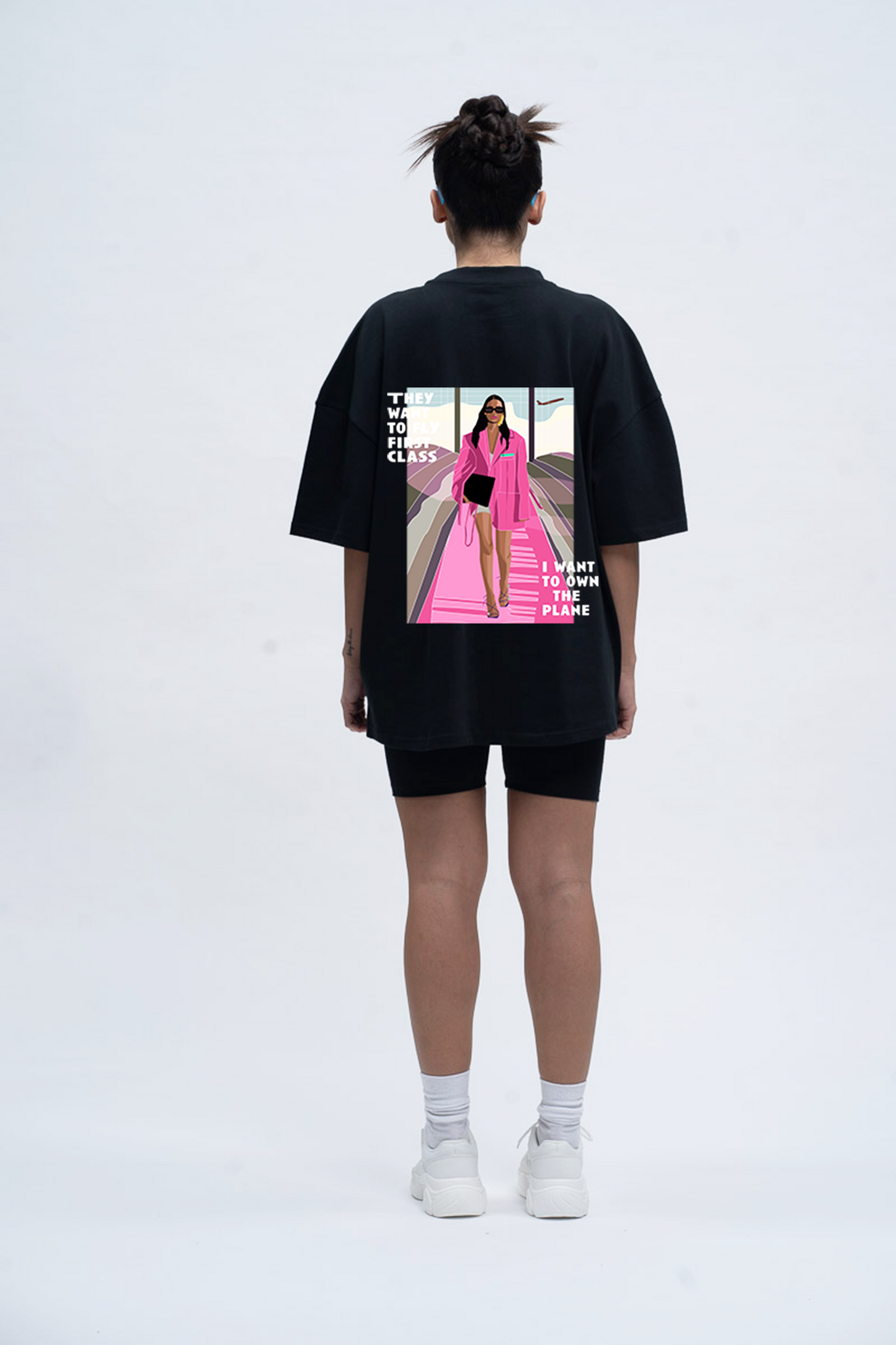 Oversized T-Shirt they want to fly first class, i want to own the plane Sahar Fashion
