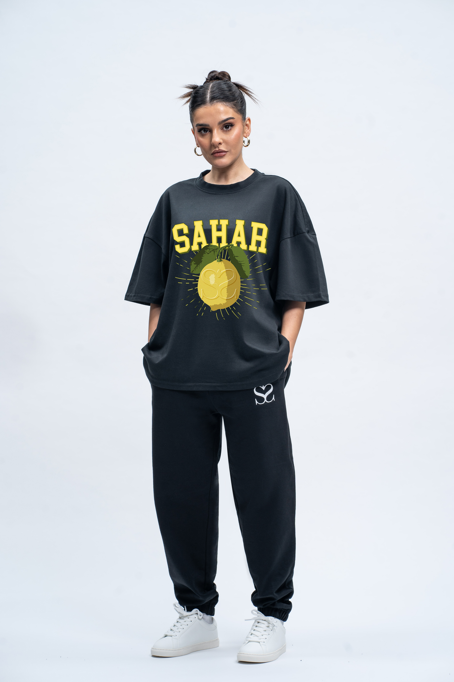 Oversized T-Shirt zitrone Sahar Fashion