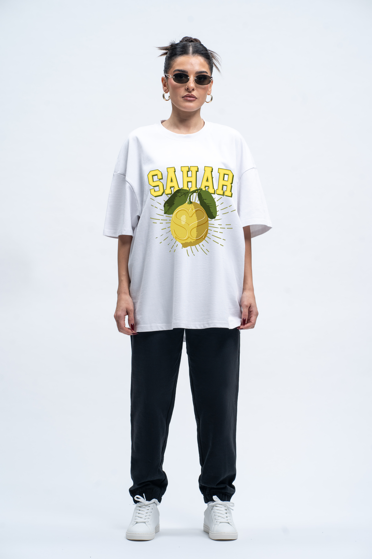 Oversized T-Shirt zitrone Sahar Fashion
