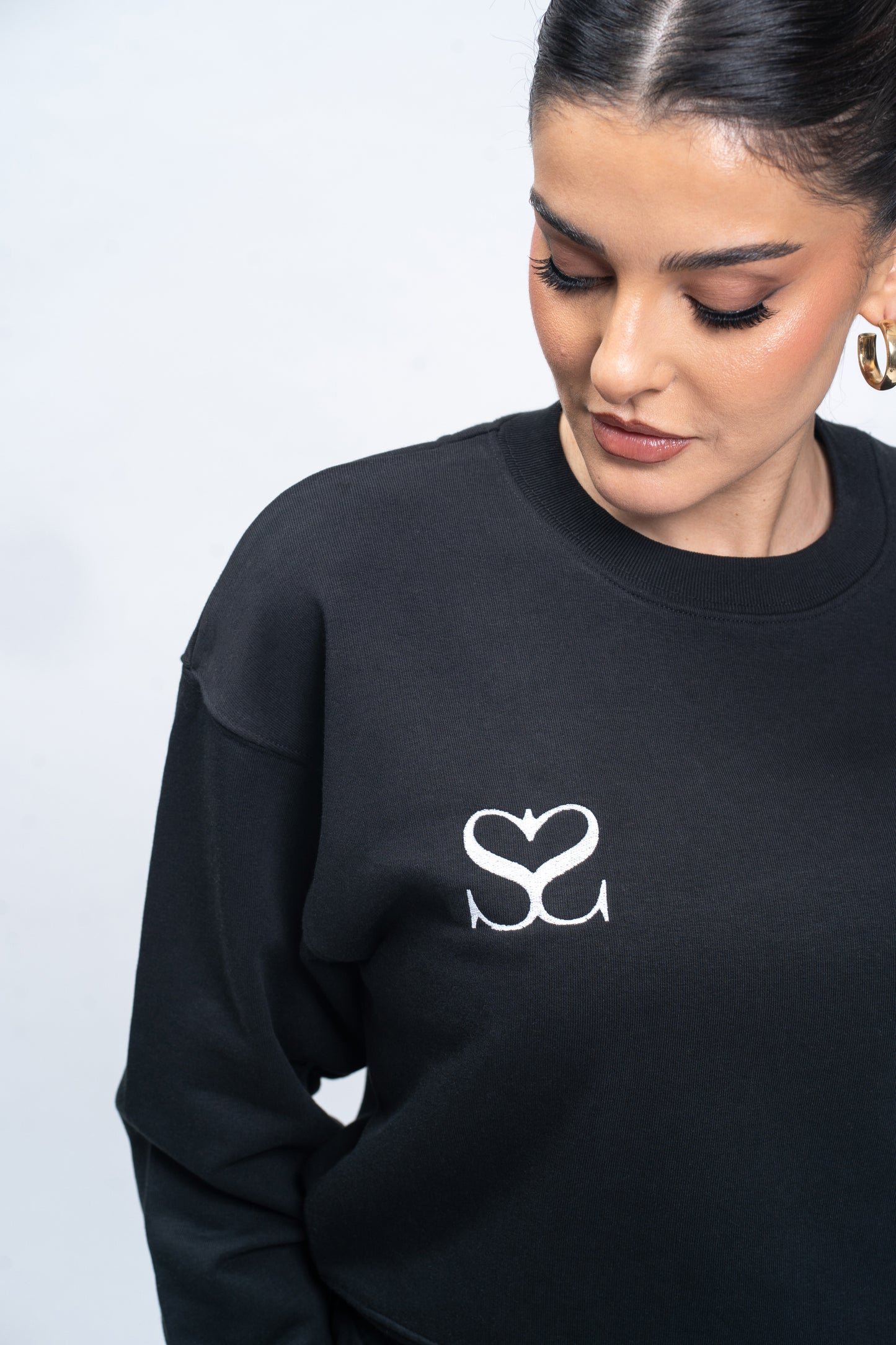 Sahar Fashion Cropped Sweatshirt