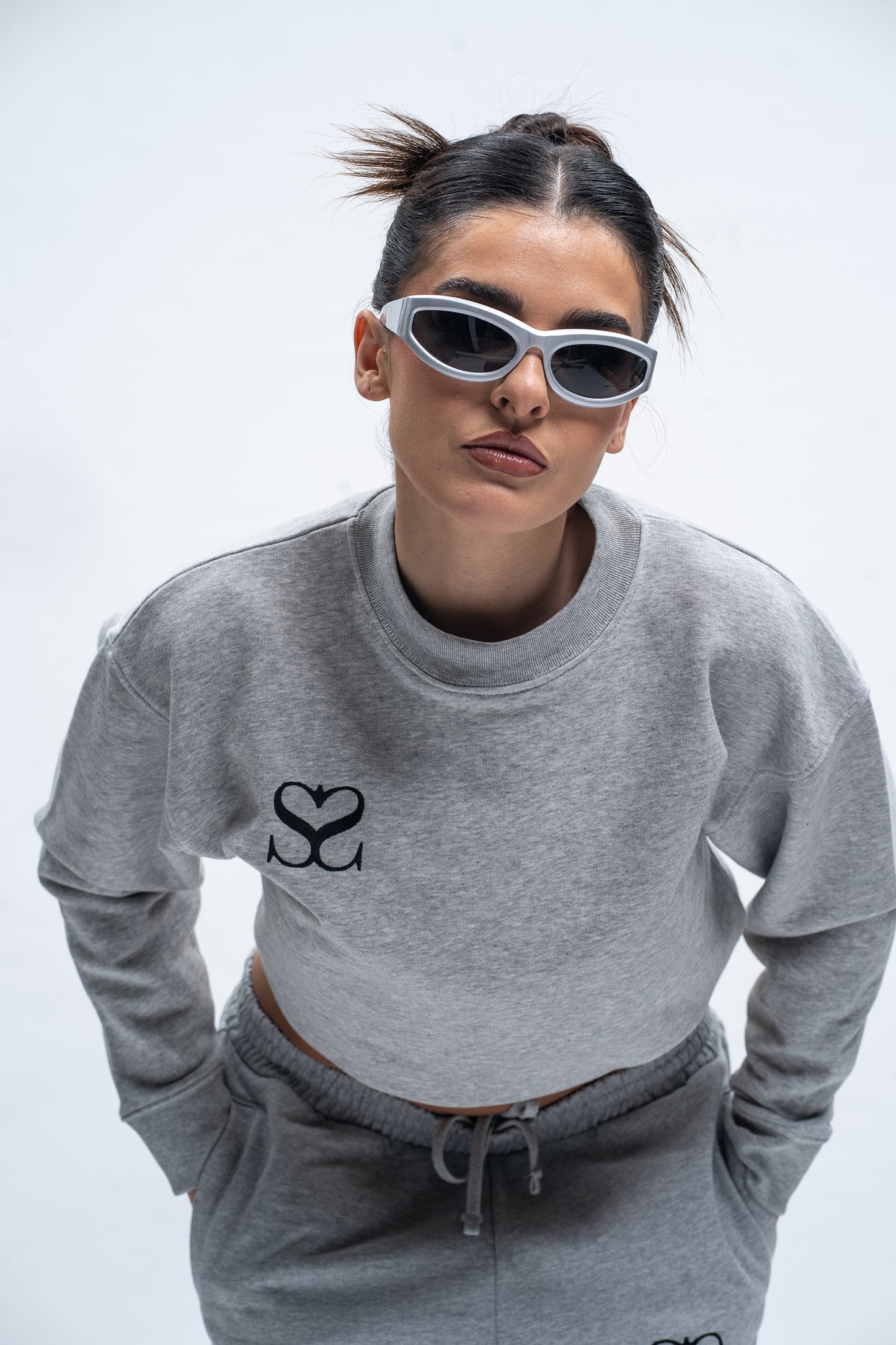 Sahar Fashion Cropped Sweatshirt