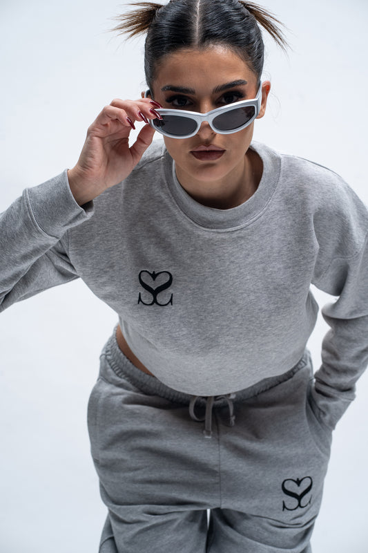 Sahar Fashion Cropped Sweatshirt