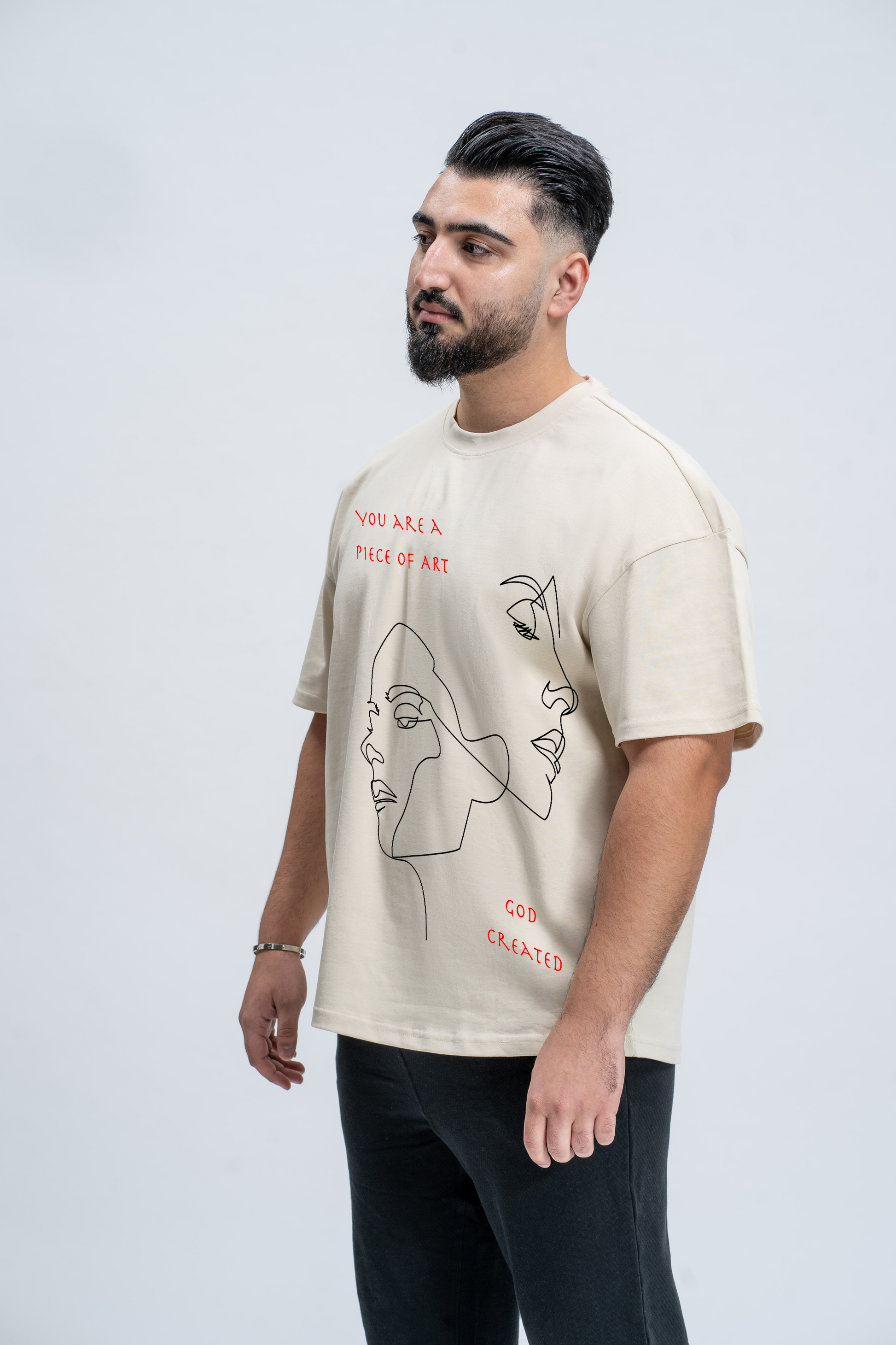 Oversized T-Shirt Piece of Art Sahar Fashion