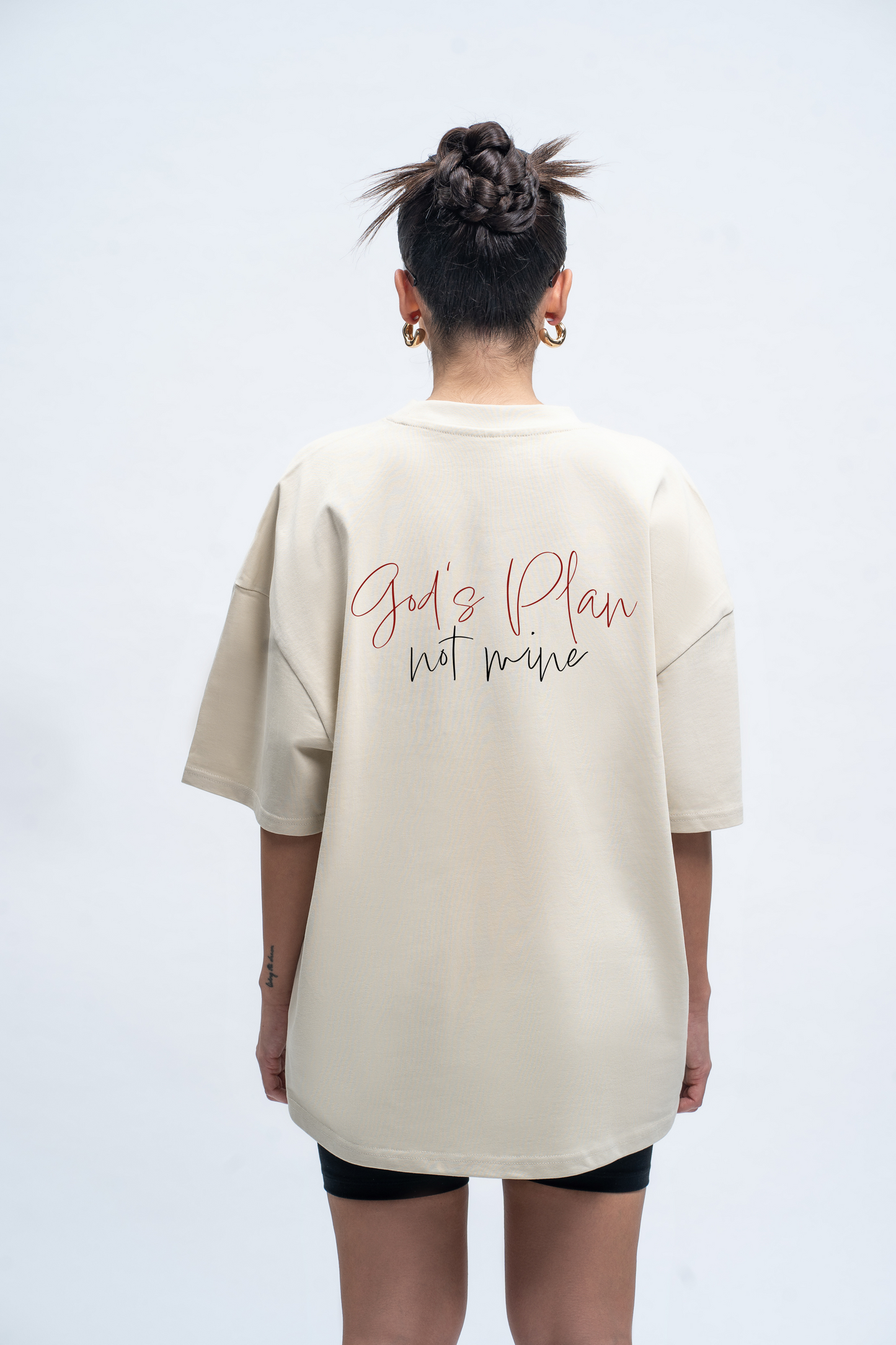 Oversized T-Shirt God's plan not mine
