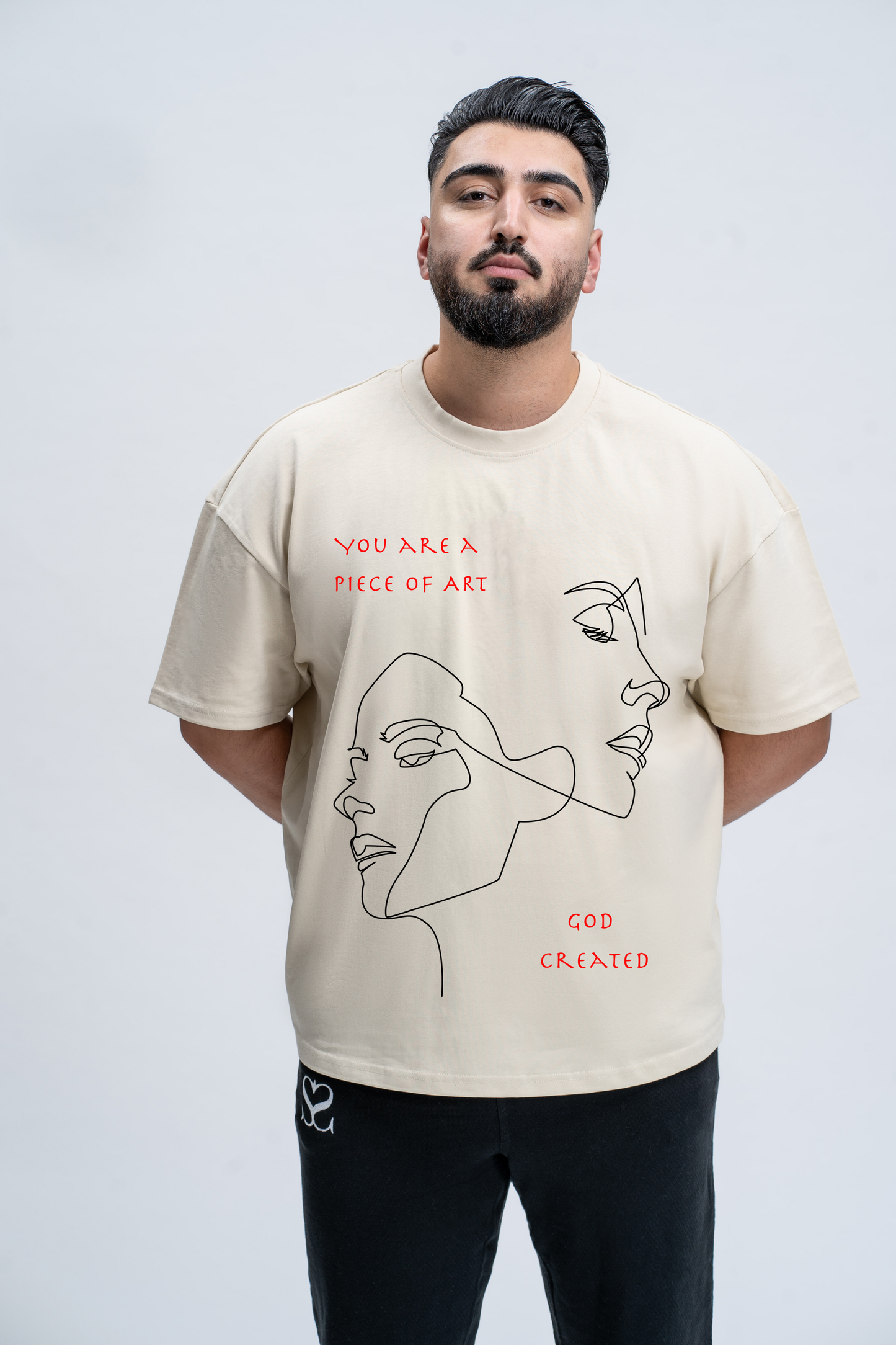 Oversized T-Shirt Piece of Art Sahar Fashion