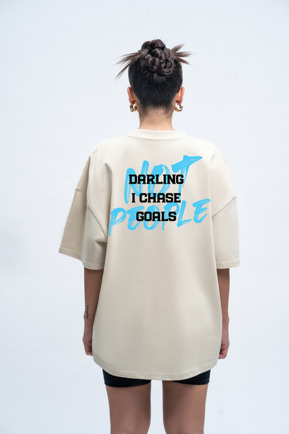 Oversized T-Shirt darling i chase goals, not people Sahar Fashion 