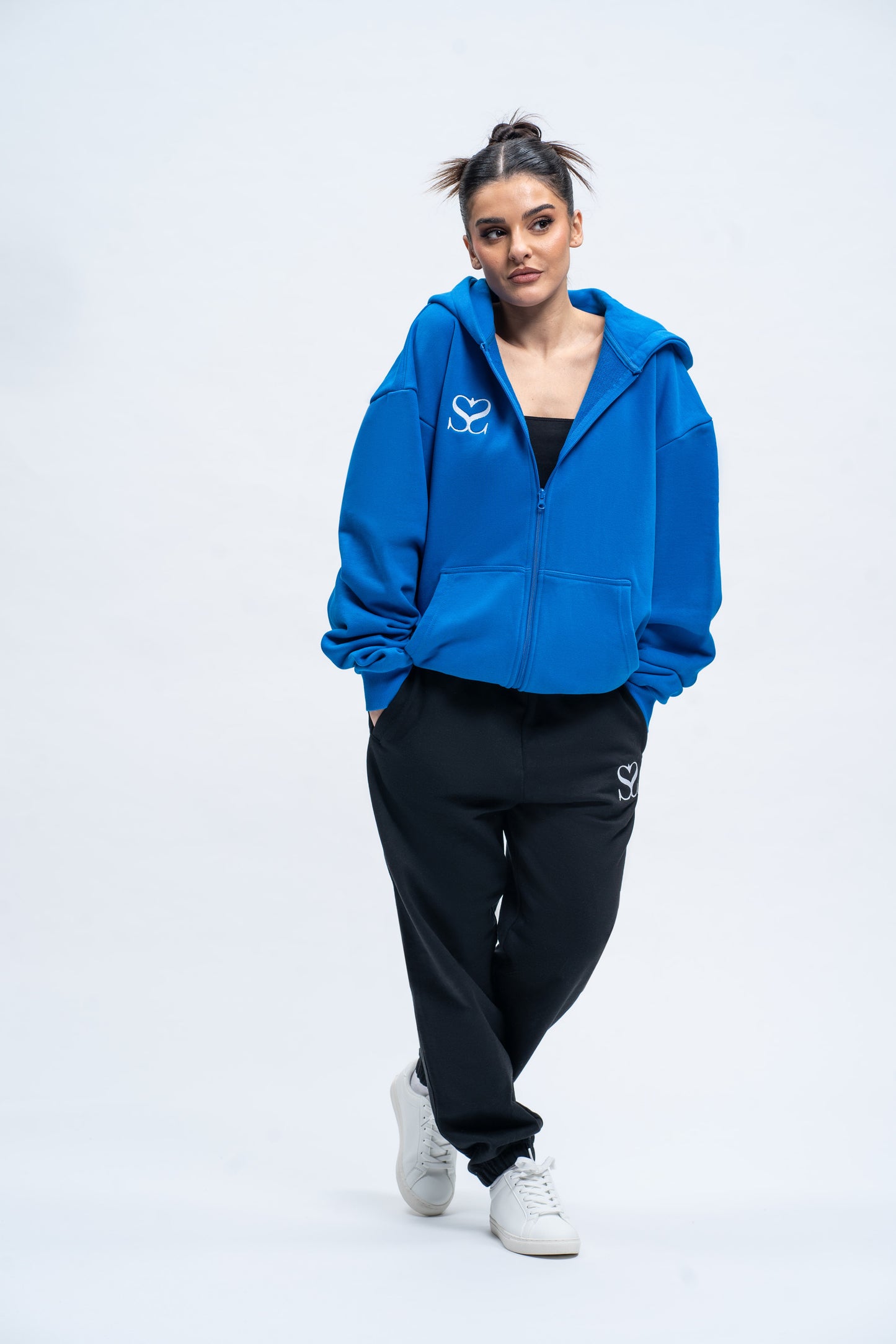 Sahar Fashion zipped hoodie